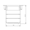 ASIENTO DE DUCHA ABATIBLE BENOTTI 455X356X35CM