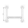 ASIENTO DE DUCHA ABATIBLE BENOTTI 455X356X35CM