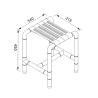 ASIENTO DE DUCHA BENOTTI 34X45X315CM