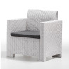 SET DE JARDIN 1 SOFA 2 SILLONES MESA SERIE NEBRASKA 2 WHITE BICA