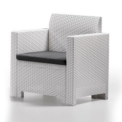 SET DE JARDIN 1 SOFA 2 SILLONES MESA SERIE NEBRASKA 3 WHITE BICA