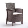 SET DE JARDIN 2 SILLONES MESA SERIE LIDO TERRACE TAUPE BICA