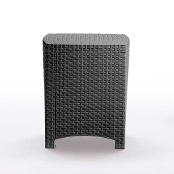 SET DE JARDIN 2 SILLONES MESA SERIE LIDO GRAPHITE BICA