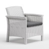 SET DE JARDIN 1 SOFA 2 SILLONES MESA SERIE VENEZIA 2 WHITE BICA