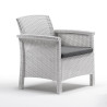 SET DE JARDIN 2 SILLONES MESA SERIE VENEZIA TERRACE WHITE BICA