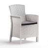 SET DE JARDIN 1 SOFA 2 SILLONES MESA SERIE LIDO 2 STORAGE WHITE BICA