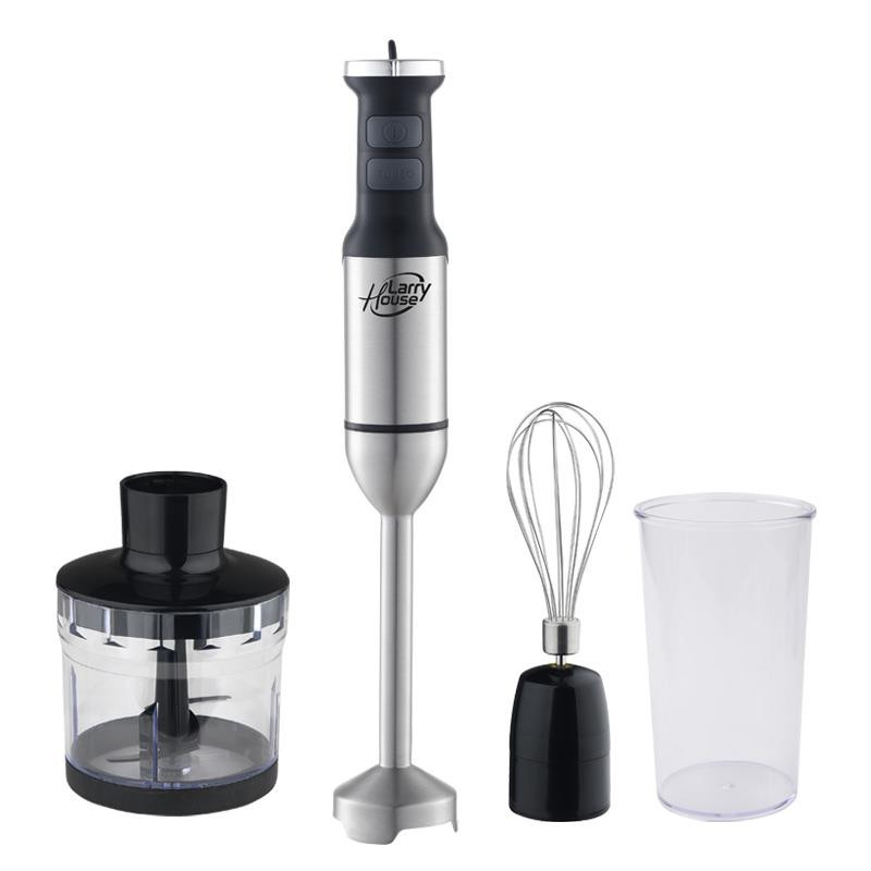 BATIDORA DE MANO INOX 1700W CON ACCESORIOS CUCHILLA PICA HIELO LARRYHOUSE