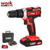 TALADRO PERCUTOR 18V SERIE WORK AICER 1X 20AH