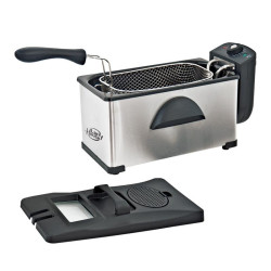 FREIDORA INOX 3 LITROS LARRYHOUSE 2000W
