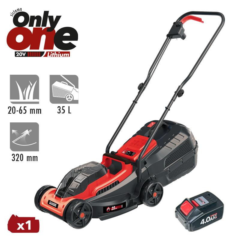 CORTA CESPED 20V 35 LITROS ONLY ONE AICER 1X 40AH