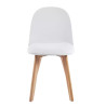 SILLA ESTILO ESCANDINAVO BLANCA SERIE MARCUS MOMI 46X44X79 CM