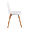 SILLA ESTILO ESCANDINAVO BLANCA SERIE MARCUS MOMI 46X44X79 CM