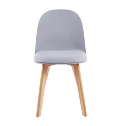SILLA ESTILO ESCANDINAVO GRIS SERIE MARCUS MOMI 46X44X79 CM