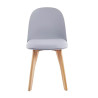 SILLA ESTILO ESCANDINAVO GRIS SERIE MARCUS MOMI 46X44X79 CM