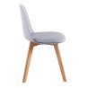 SILLA ESTILO ESCANDINAVO GRIS SERIE MARCUS MOMI 46X44X79 CM