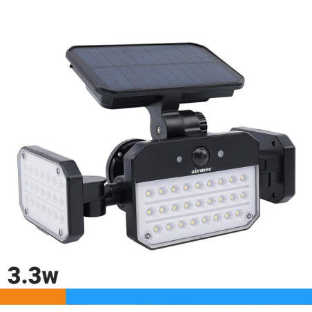 FOCO SOLAR LED LUZ FRIA AIRMEC 33W 300 LUMENS