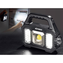LINTERNA SOLAR 3 NIVELES BRILLO AIRMEC 500 LUMENS