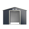 CASETA DE METAL PUERTAS CORREDERAS ANTRACITA AIRMEC 303x301x214 CM 9M2