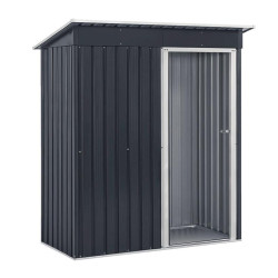 CASETA DE METAL PUERTA CORREDERA ANTRACITA AIRMEC 89x163x182 CM 15M2