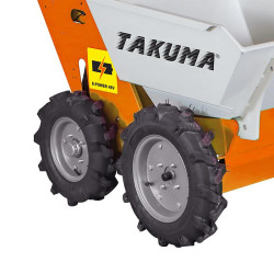 CARRETILLA ELECTRICA DE 4 RUEDAS CON DUMPER TAKUMA 300 KGS 1000W
