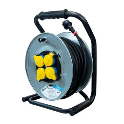 ENROLLADOR DE CABLE METALICO 25 MTS 15MM VOLTEN