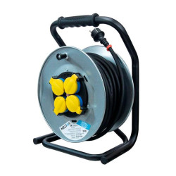 ENROLLADOR DE CABLE METALICO 40 MTS 25MM VOLTEN