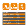 DEPOSITO LIQUIDOS CON BOMBA 12V AIRMEC 60 LITROS