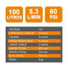 DEPOSITO LIQUIDOS CON BOMBA 12V AIRMEC 100 LITROS