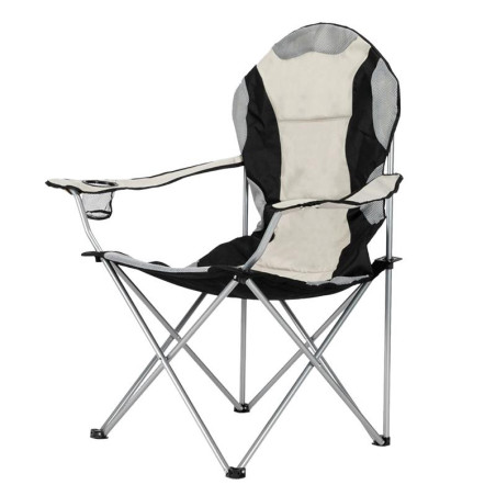 SILLA DE CAMPING PLEGABLE DONNA GARDEN GRIS BEIGE