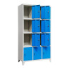 CASILLERO CON PATAS METALICO AZUL 12 PUERTAS AIRMEC 1900X1000X500MM