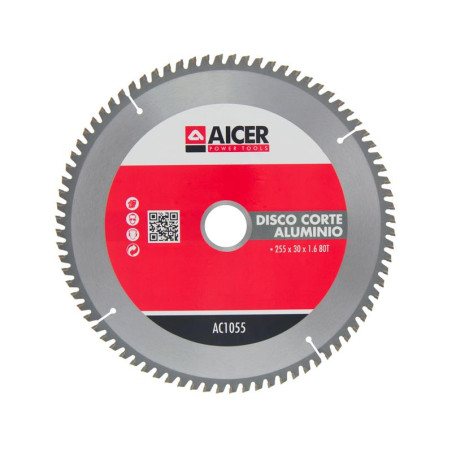 DISCO CORTE ALUMINIO 255X30X16 80T AICER