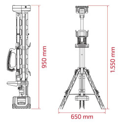 FOCO LED CON TRIPODE PAMACON 100W 10000 LUMENS