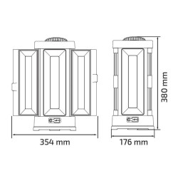 LINTERNA LED COLGANTE PAMACON 50W 5000 LUMENS