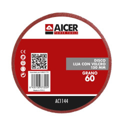 PACK 5 LIJA 150MM GR60 VELCRO AICER