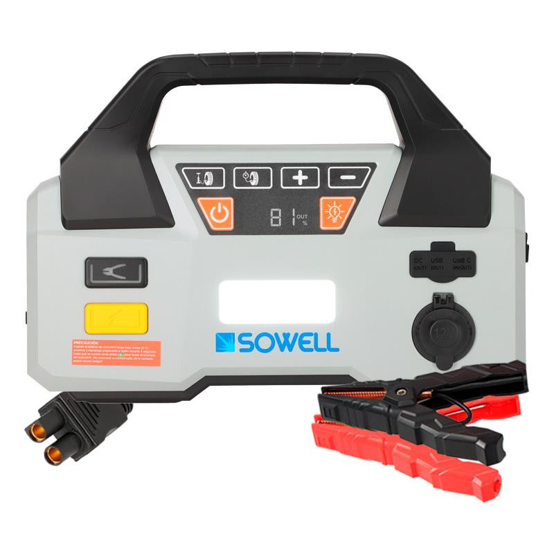 ARRANCADOR BATERIAS CON COMPRESOR SOWELL 20000 MAH