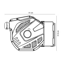 ENROLLADOR MANGUERA AIRE HYBRID FARGO TOOLS 121 MTS