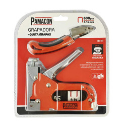 GRAPADORA METALICA CON QUITA GRAPAS PAMACON 4 14 MM