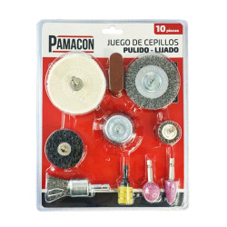 JUEGO CEPILLO PULIDO LIJADO PAMACON 10 PCS