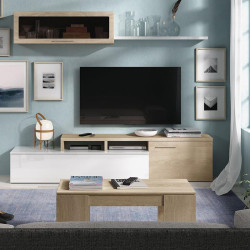 MESA CENTRO ELEVABLE ROBLE CANADIAN MOMI 43 54X100X50 CM