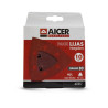 PACK 10 LIJAS TRIANGULARES 93X93MM GR80 AICER