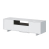 MUEBLE TV ZAIRA BLANCO BRILLO GRIS CENIZA MOMI