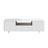 MUEBLE TV ZAIRA BLANCO BRILLO GRIS CENIZA MOMI