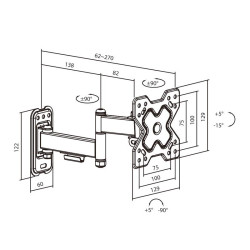 SOPORTE DE TELEVISION EXTENSIBLE 13 32 LARRYHOUSE