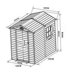 CASETA DE RESINA 195x128x199CM 25M2 AIRMEC