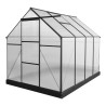 INVERNADERO DE ALUMINIO Y POLICARBONATO 250x190x207CM 48M2 AIRMEC