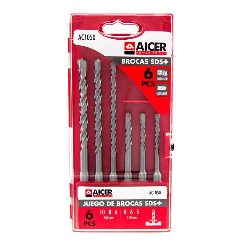 JUEGO BROCAS SDS 6 PCS AICER