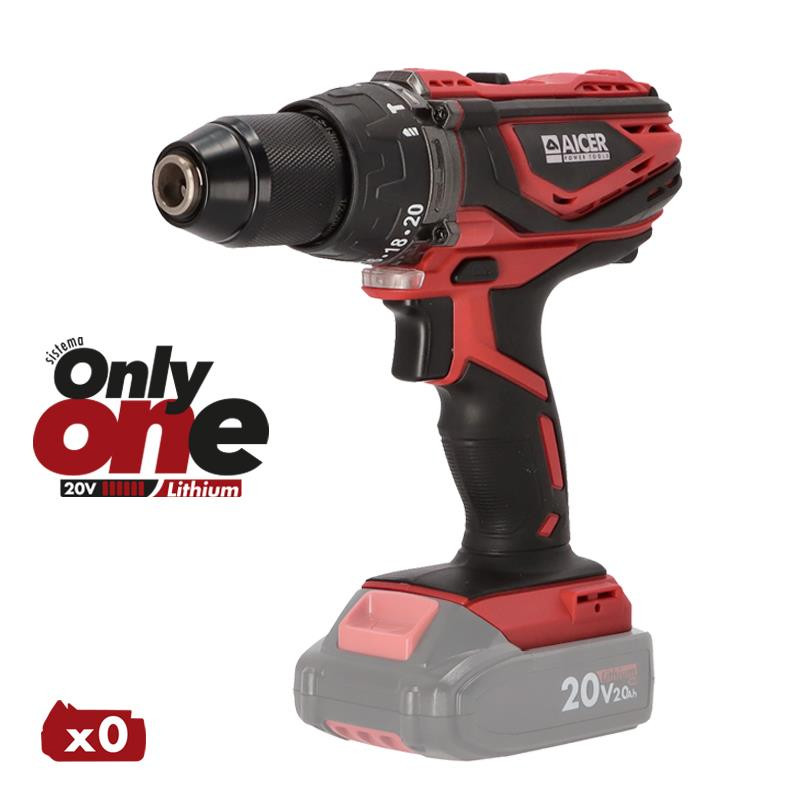 TALADRO IMPACTO 20V ONLY ONE AICER SIN BATERIA