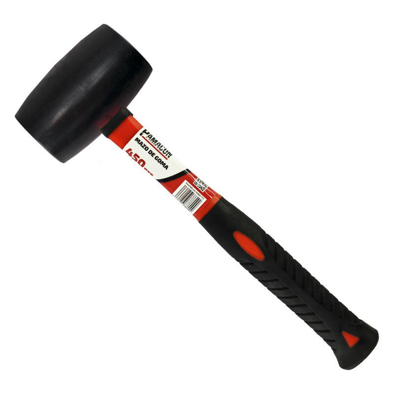 MAZO DE GOMA NEGRO M FIBRA PAMACON 450 GRS