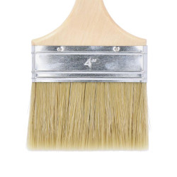 BROCHA CERDA BLANCA 4 MANGO MADERA PAMACON