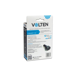 CARGADOR MECHERO QUICK CHARGER 24A 2XUSB VOLTEN